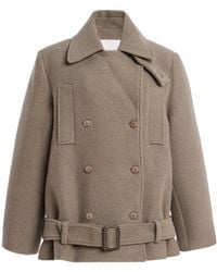 Frankie Shop - Scothern Double-breasted Wool Peacoat - Lyst