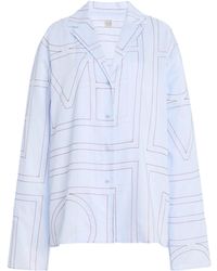 TOTEME - Monogram Cotton-Blend Pj Top - Lyst