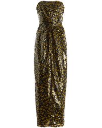 STAUD - Cece Sequined Midi Dress - Lyst