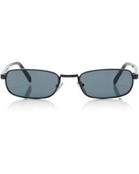 Prada - Square-Frame Metal Sunglasses - Lyst