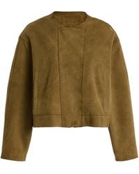 Sloan - Exclusive Suede Bomber Jacket - Lyst