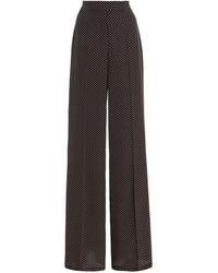 Michael Kors - Crepe De Chine Wide-Leg Pants - Lyst