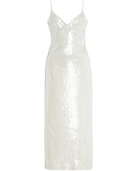 David Koma - Exclusive Sequined Midi Dress - Lyst