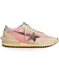 Golden Goose - Running Marathon Leather-Trimmed Nylon Sneakers - Lyst