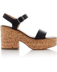 Gabriela Hearst - Sardis Leather Platform Sandals - Lyst