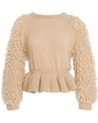 Ulla Johnson - Selene Textured Alpaca-Blend Sweater - Lyst