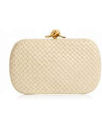 Bottega Veneta - Soft Knot Intrecciato Leather Clutch - Lyst
