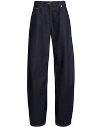 Versace - La Vacanza Rigid High-Rise Barrel Jeans - Lyst