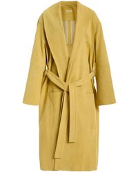 Jonathan Simkhai - Enola Lambskin-Cotton Suede Trench Coat - Lyst
