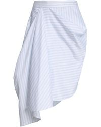JW Anderson - Asymmetric Draped Cotton Midi Skirt - Lyst