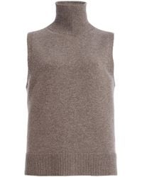 Brandon Maxwell - The Bruno High-Neck Wool-Cashmere Top - Lyst