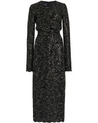 Giambattista Valli - Sequin-bouclé Tweed Midi Dress - Lyst