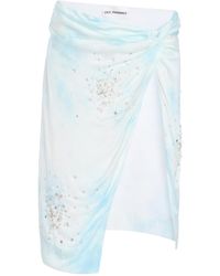 DES_PHEMMES - Exclusive Riviera Embellished Midi Wrap Skirt - Lyst