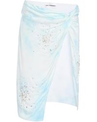 DES_PHEMMES - Exclusive Riviera Embellished Midi Wrap Skirt - Lyst