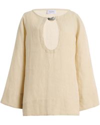 Sloan - Exclusive Keyhole Linen Mini Kaftan Set - Lyst