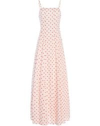 Posse - Paloma Polka-Dot Cotton Maxi Dress - Lyst