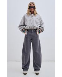 DARKPARK - Alva Cotton Cropped Sweatshirt - Lyst