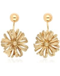 Dries Van Noten - Bloom Brass Earrings - Lyst