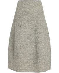 Proenza Schouler - Gaelle Seamed Wool-Blend Midi Skirt - Lyst