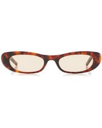 Saint Laurent - Rectangle-frame Acetate Sunglasses - Lyst