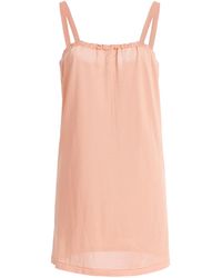 Miu Miu - Washed Silk Mini Slip Dress - Lyst