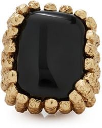 Paola Sighinolfi - Bosco 18K-Plated Pewter Resin Ring - Lyst