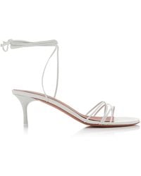 AMINA MUADDI - Lori Lace-Up Leather Sandals - Lyst