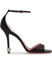 Roger Vivier - I Love Vivier Strass-Detail Satin Sandals - Lyst