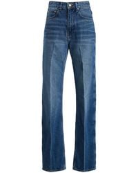 OSSOU - Noon Rigid High-Rise Straight-Leg Jeans - Lyst