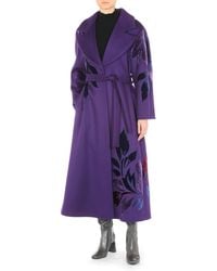 Alberta Ferretti - Double-felt Belted Coat - Lyst