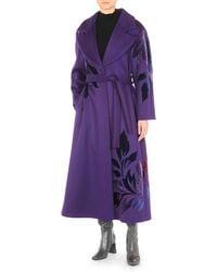Alberta Ferretti - Double-felt Belted Coat - Lyst
