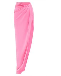 Pink Lorena Antoniazzi Cotton Long Skirt in Pastel Pink Womens Clothing Skirts Maxi skirts 