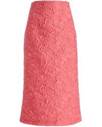 Silvia Tcherassi - Atira Brocade Midi Skirt - Lyst