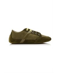 Givenchy - Slim Suede-Leather Low-Top Sneakers - Lyst