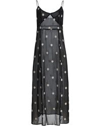ELCE - Elle Embroidered Chiffon Maxi Dress - Lyst