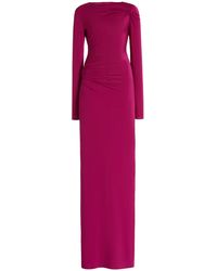 16Arlington - Nubria Gathered Jersey Maxi Dress - Lyst