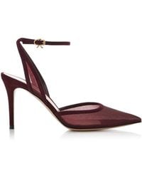Gianvito Rossi - Suede-Organza Pumps - Lyst
