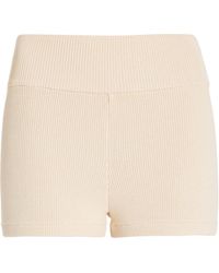 ELCE - Sol Ribbed-knit Shorts - Lyst