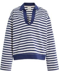 Posse - Haisley Striped Cotton Polo Top - Lyst