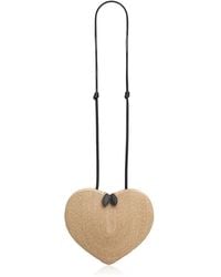 Alaïa - Le Coeur Straw Shoulder Bag - Lyst
