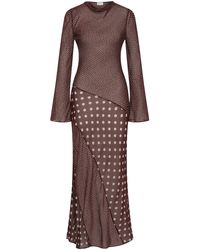 ROAME. - Hallie Mixed Maxi Dress - Lyst