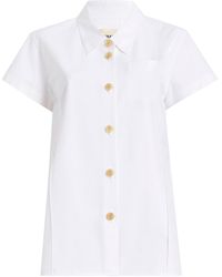 KHAITE - Keefe Cotton Poplin Shirt - Lyst