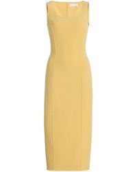 Michael Kors - Scoop Neck Stretch-Wool Midi Dress - Lyst