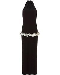 Conner Ives - Exclusive La Isla Shell-Detailed Jersey Maxi Halter Dress - Lyst