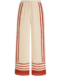 SIR. - Exclusive Riviera Calla Silk Crepe De Chine Pants - Lyst