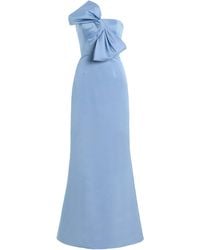Alejandra Alonso Rojas - Bow-Detailed Cotton-Silk Gown - Lyst