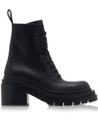 Bottega Veneta - The Lug Lace-up Boots - Lyst