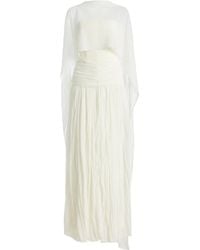 Jonathan Simkhai - Danielle Crinkled Jersey Cape Gown - Lyst