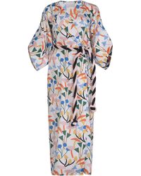 Leal Daccarett Kikai Kimono Maxi Dress - Multicolour