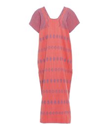 Pippa Holt No.110 Embroidered Cotton Kaftan - Pink
